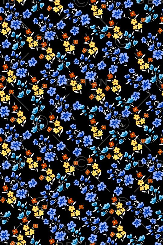 小碎花印花华亿平台图片