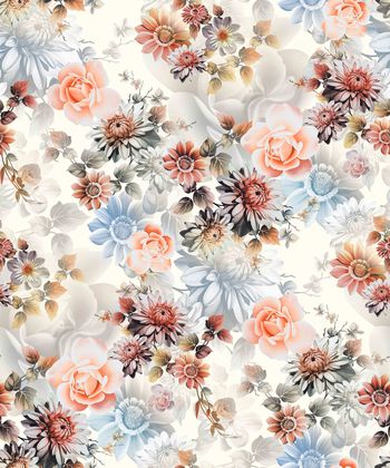 flowers印花华亿平台图片