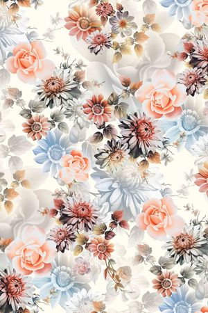 flowers印花华亿平台图片