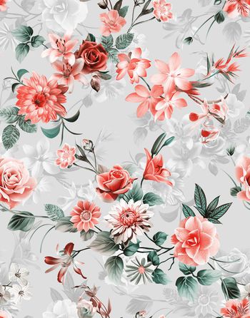 flowers印花华亿平台图片