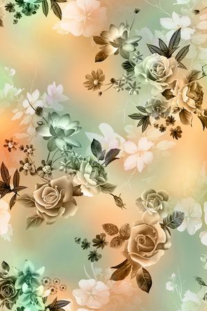 flowers印花华亿平台图片