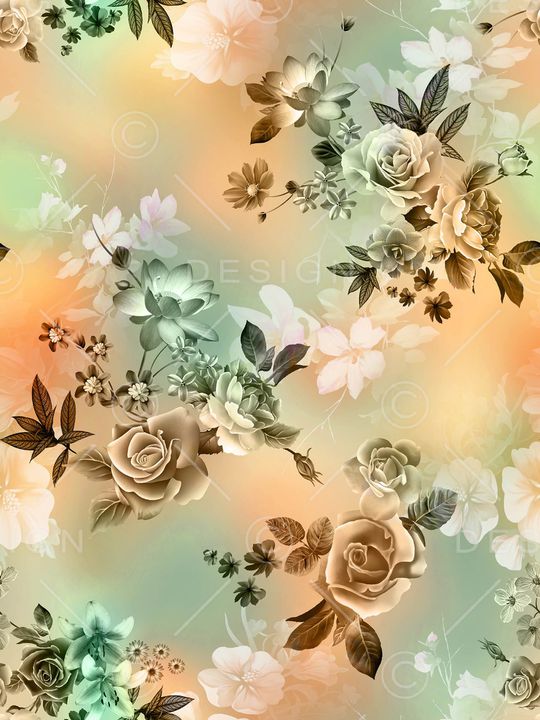 flowers印花华亿平台图片