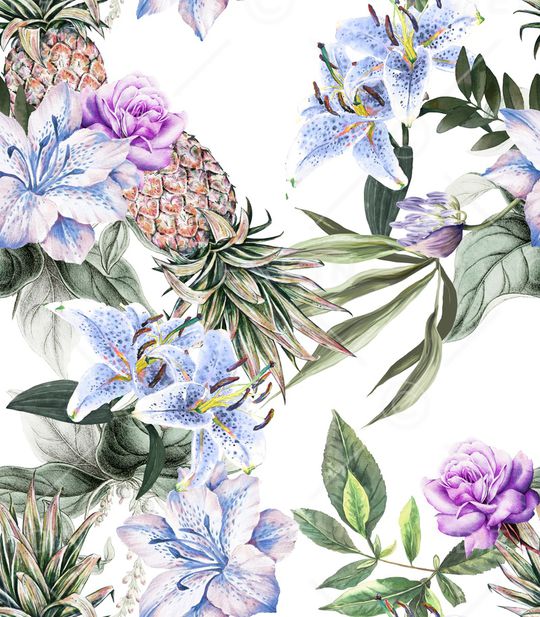 菠萝印花华亿平台图片