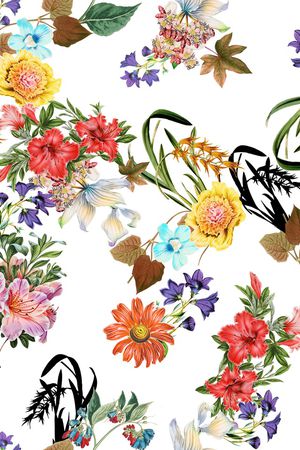 复古印花华亿平台图片