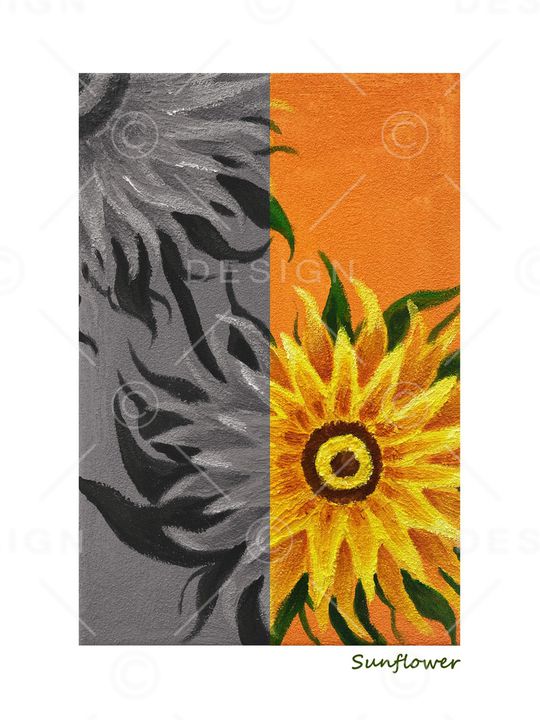 向日葵印花华亿平台图片