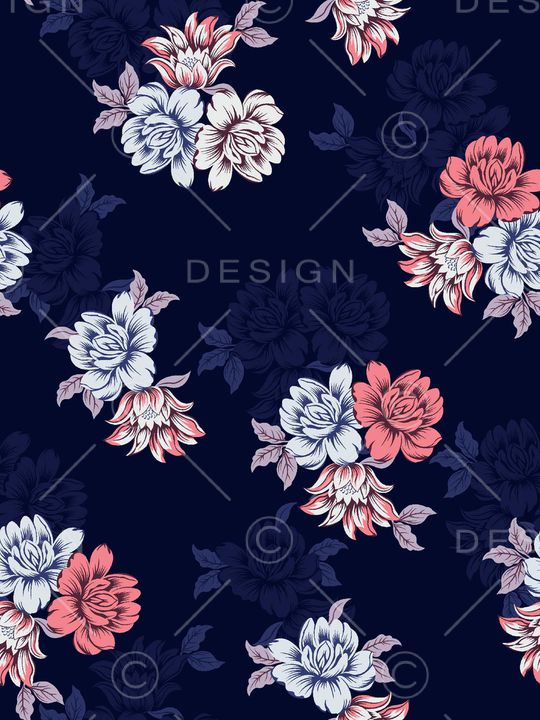 flowers印花华亿平台图片