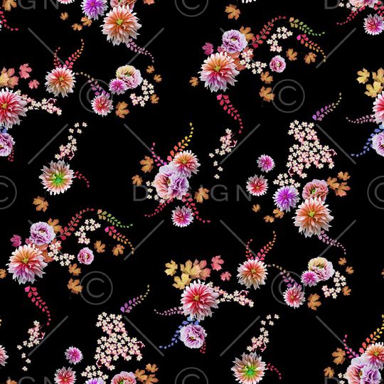 花卉印花华亿平台图片