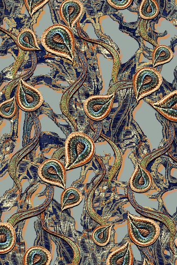 抽象印花华亿平台图片