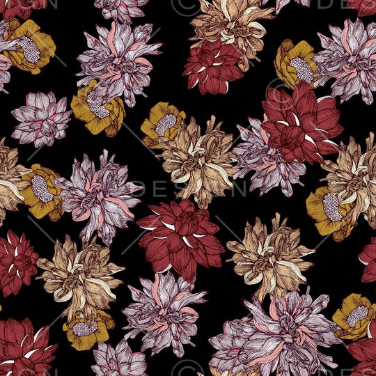 复古印花华亿平台图片