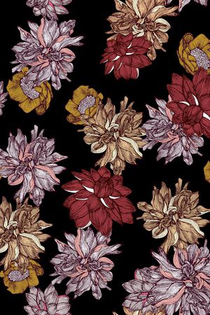 复古印花华亿平台图片