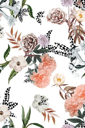 复古印花华亿平台图片