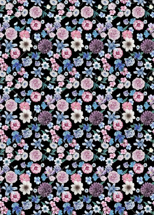 满版散花印花华亿平台图片