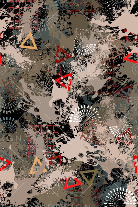 抽象印花华亿平台图片