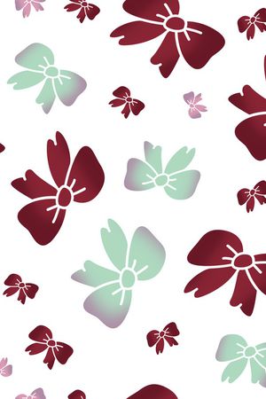 蝴蝶结印花华亿平台图片