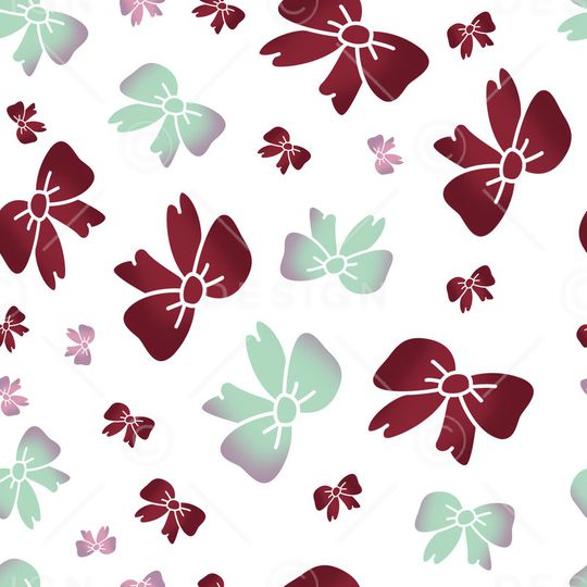 蝴蝶结印花华亿平台图片