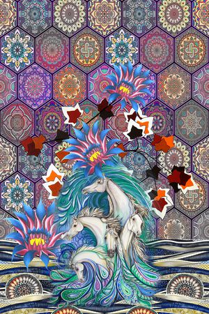 民族风印花华亿平台图片