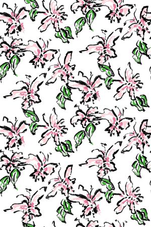 笔触印花华亿平台图片