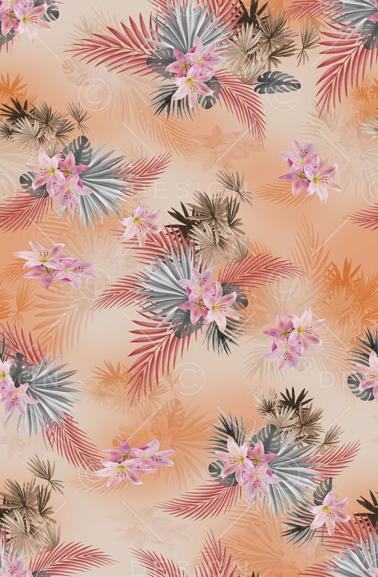 花卉印花华亿平台图片