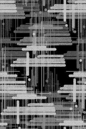 黑白印花华亿平台图片