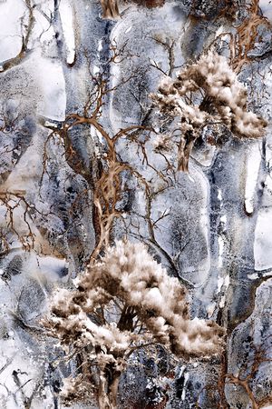 抽象印花华亿平台图片