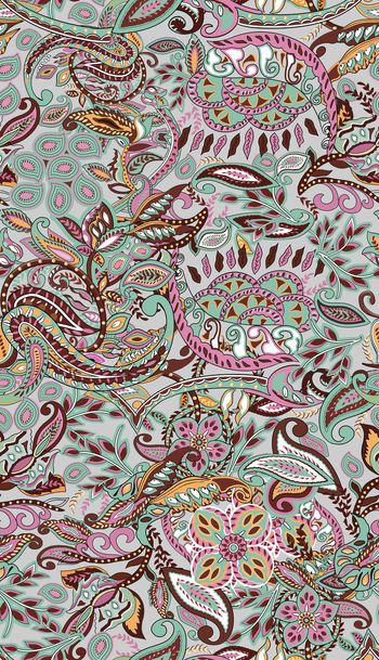 佩斯利印花华亿平台图片