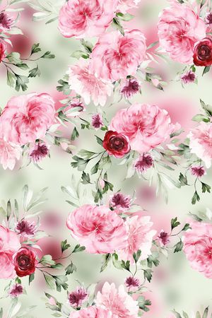 花卉印花华亿平台图片