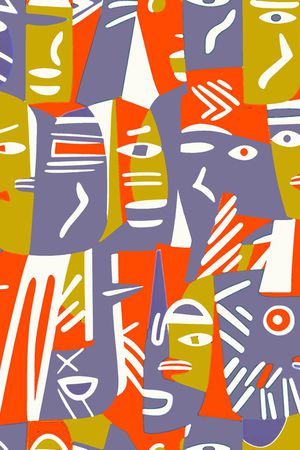 抽象印花华亿平台图片