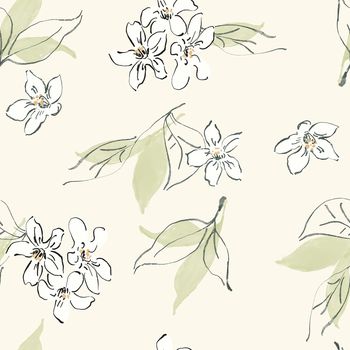 手绘花卉印花华亿平台图片