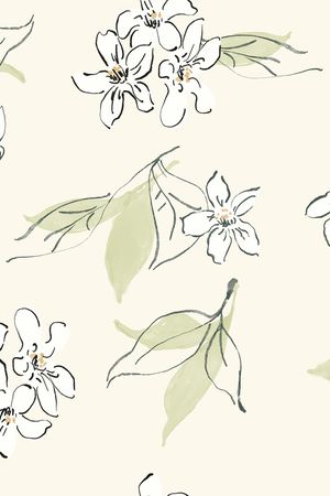 手绘花卉印花华亿平台图片