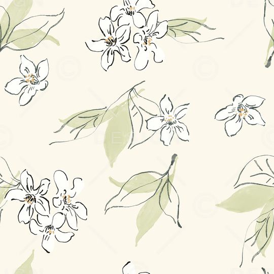 手绘花卉印花华亿平台图片