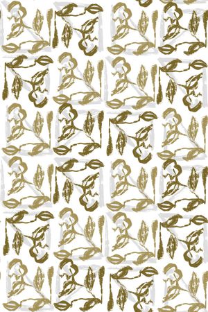 抽象花卉印花华亿平台图片