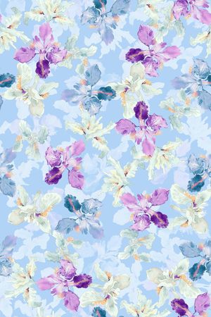 花卉印花华亿平台图片