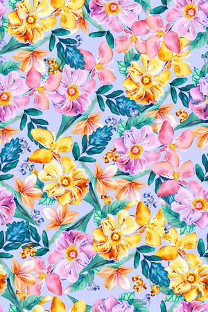 满版散花印花华亿平台图片