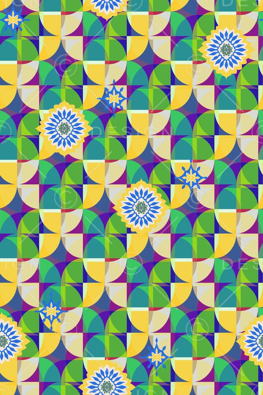 几何印花华亿平台图片