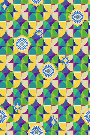 几何印花华亿平台图片