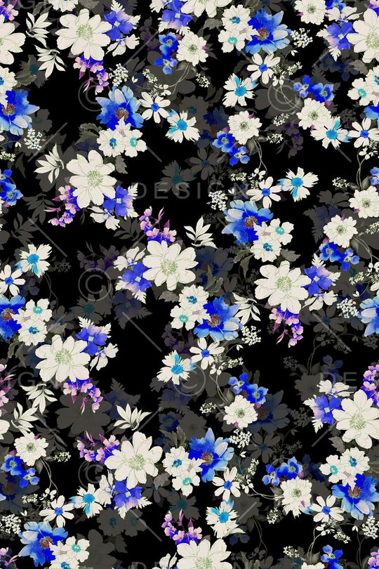 满版散花印花华亿平台图片