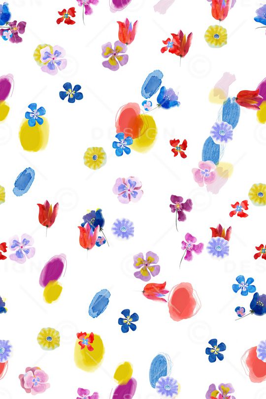 小清新印花华亿平台图片