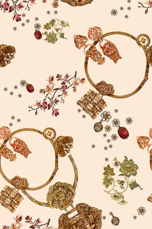 中国风印花华亿平台图片