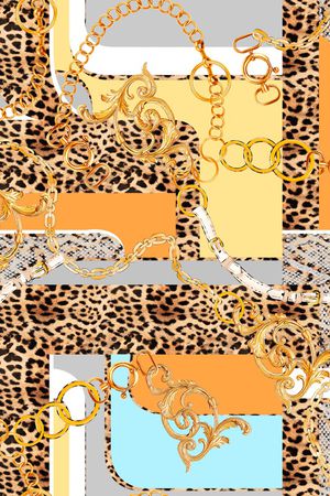 动物纹印花华亿平台图片