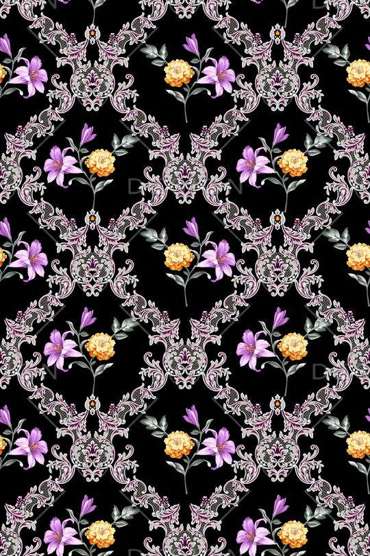 传统花纹印花华亿平台图片