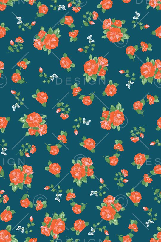 满版散花印花华亿平台图片