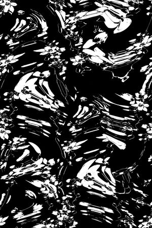 黑白印花华亿平台图片