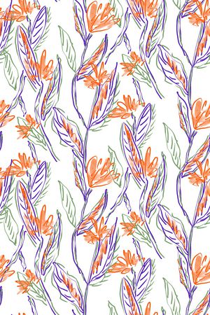 清爽底花卉印花华亿平台图片