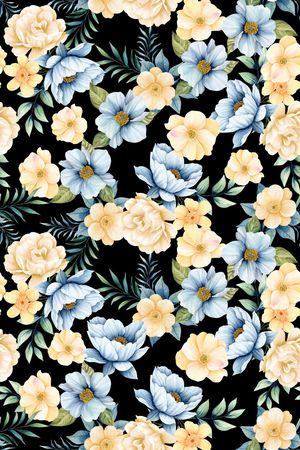 满版散花印花华亿平台图片