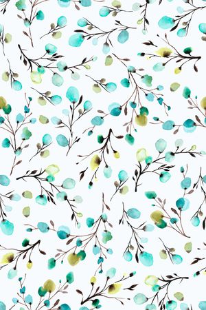 绿植树叶印花华亿平台图片