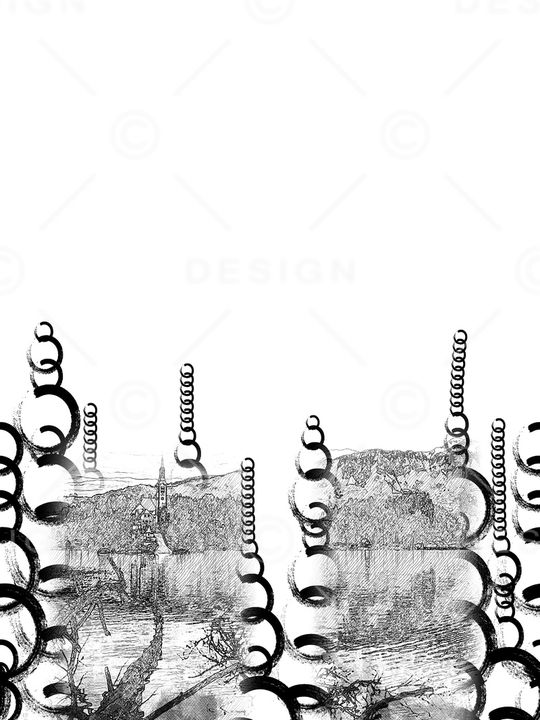 水墨风印花华亿平台图片