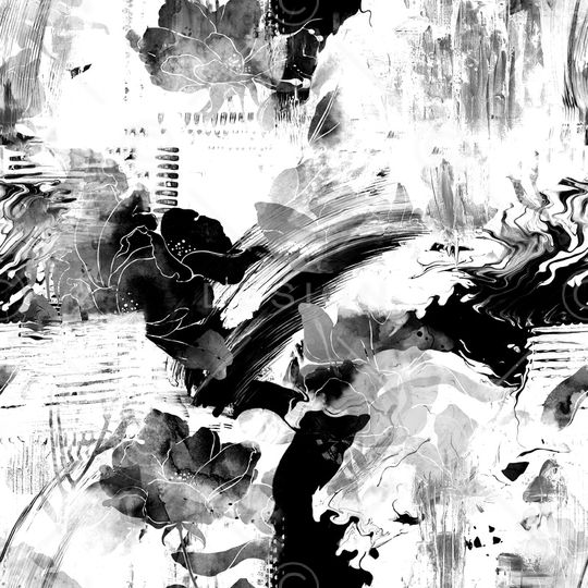 水墨风印花华亿平台图片