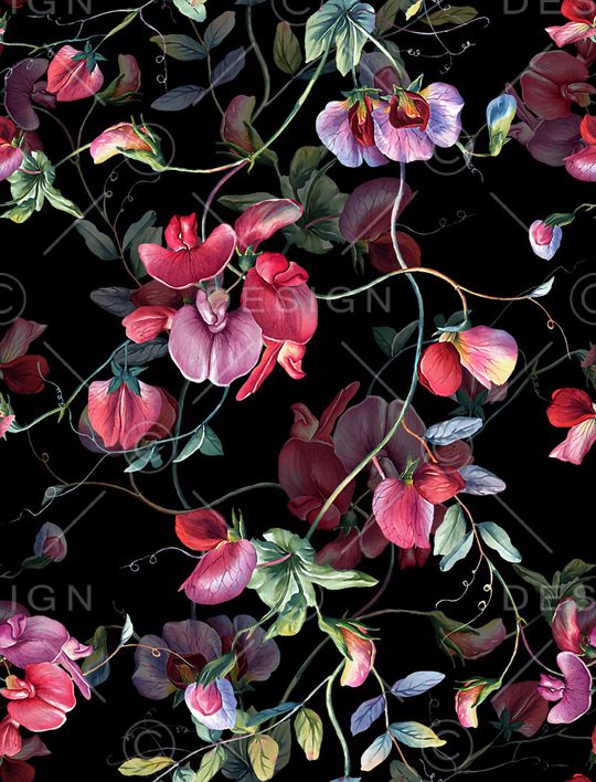 花卉印花华亿平台图片