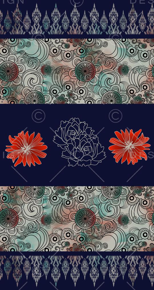 民族风印花华亿平台图片