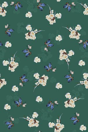 真丝印花华亿平台图片